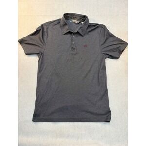 Travis Matthew Langley Golf Polo Performance Gray Shirt Size Medium Athletic